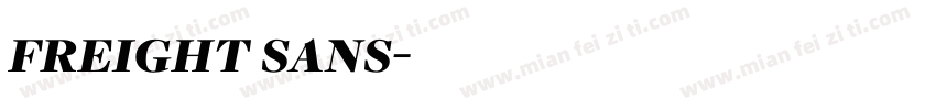 freight sans字体转换